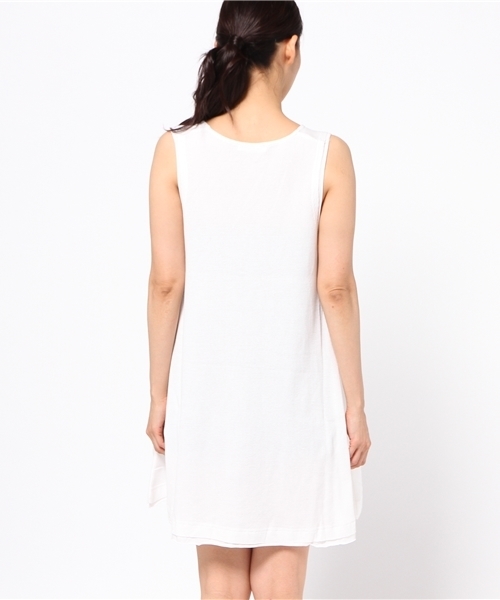 MOUSSY（マウジー）の「THERMAL FLARE N/S OPJ（ワンピース・レディース・カーキ/トップグレー/ネイビー/ホワイト・FREE）」の7枚目の写真