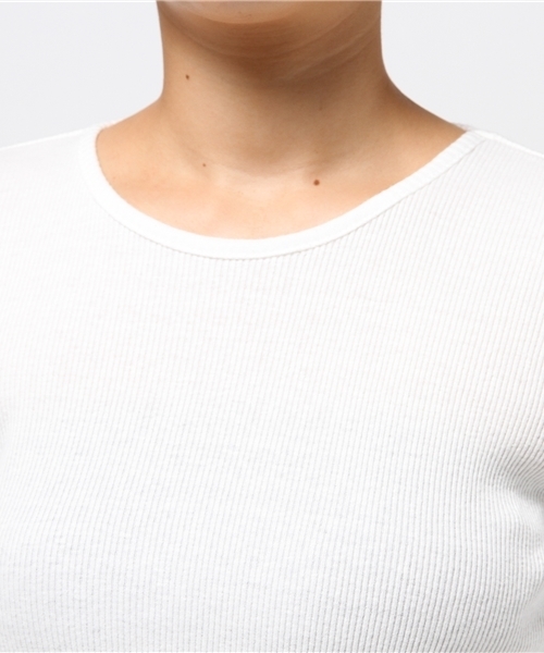 SLY（スライ）の「CROPPED FLARE SLEEVE TOPS（Tシャツ/カットソー・レディース・イエロー/ホワイト/ブラック・1/2）」の9枚目の写真