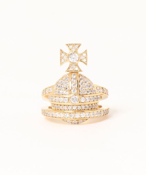 Vivienne Westwood（ヴィヴィアンウエストウッド）の「ORB RING（リング・レディース・シルバー/ゴールド/ゴールド系その他・X-SMALL/S/M/L/XS）」の3枚目の写真