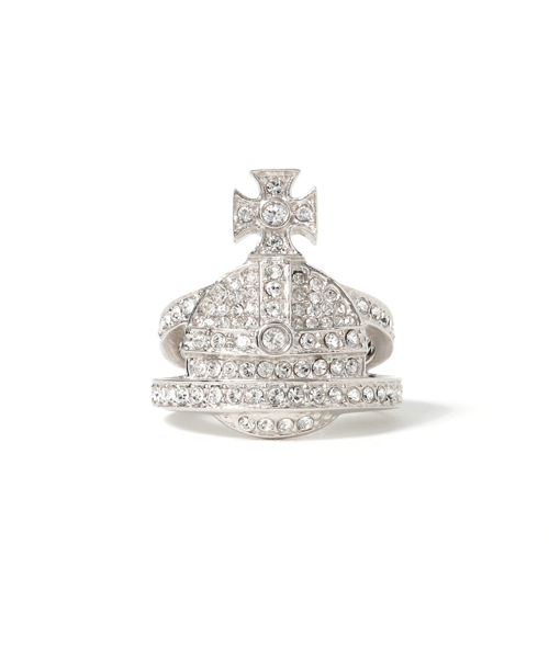 Vivienne Westwood（ヴィヴィアンウエストウッド）の「ORB RING（リング・レディース・シルバー/ゴールド/ゴールド系その他・X-SMALL/S/M/L/XS）」の2枚目の写真