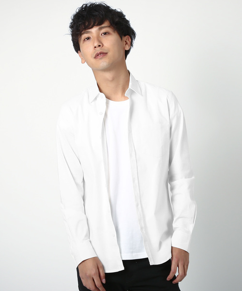 improves(インプローブス)の「オックスフォード長袖シャツ(シャツ/ブラウス)」|ホワイト