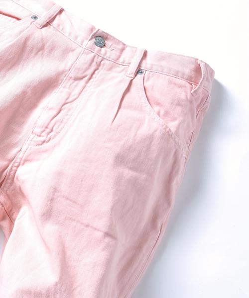 SHIPS JET BLUE(シップスジェットブルー)の「SHIPS JET BLUE: タック テーパード ツイルパンツ(その他パンツ・メンズ・ベージュ/ピンク・SMALL/LARGE/MEDIUM)」の4枚目の写真