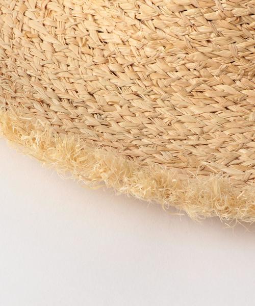 BEAUTY&YOUTH UNITED ARROWS（ビューティーアンドユースユナイテッドアローズ）の「BY フリンジラフィアハット ◆（ハット・レディース・ベージュ/ダークブラウン・FREE）」の5枚目の写真