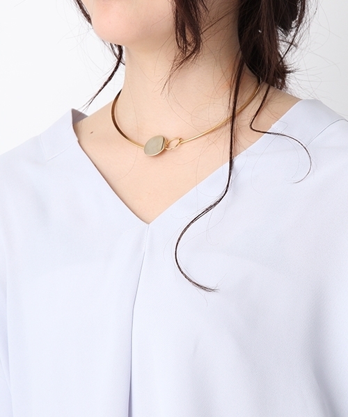 Andemiu（アンデミュウ）の「スソタックムジガラショートスリーブ752364（シャツ/ブラウス・レディース・ホワイト/ピンク/ブルー/グレー/レッド/ブラック・FREE）」の16枚目の写真