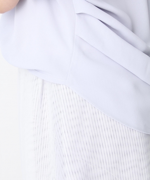 Andemiu（アンデミュウ）の「スソタックムジガラショートスリーブ752364（シャツ/ブラウス・レディース・ホワイト/ピンク/ブルー/グレー/レッド/ブラック・FREE）」の8枚目の写真