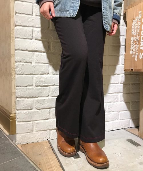 Born（ボーン）の「Born Bare Jersey Pants/ボーンベアジャージパンツ（その他パンツ・レディース・ブラック/ダークブラウン/ネイビー・M/L）」の2枚目の写真