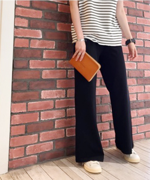 Born（ボーン）の「Born Bare Jersey Pants/ボーンベアジャージパンツ（その他パンツ・レディース・ブラック/ダークブラウン/ネイビー・M/L）」の19枚目の写真