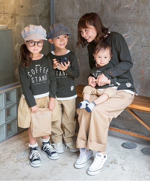 BREEZE（ブリーズ）の「B.C.S リンクコーデロゴワンピース（ワンピース・キッズ・チャコール・80/90/95/100/110/120/130/140）」の4枚目の写真