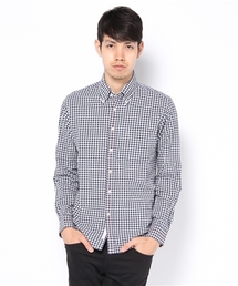 BEAMS LIGHTS Men's | BEAMS LIGHTS / ラインギンガムチェックボタンダウンシャツ(シャツ/ブラウス)