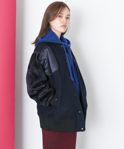 BY MALENE BIRGER(バイマレーネビルガー)の「BY MALENE BIRGER BLOUSON(ブルゾン・レディース・ブルー・32/34)」の1枚目の写真