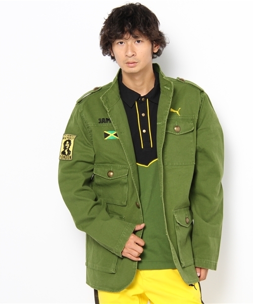 PUMA プーマ ジャケット Jamaica ジャマイカ グリーン イエロー L 2025年最新】puma ジャージ ジャマイカの人気アイテム - メルカリ