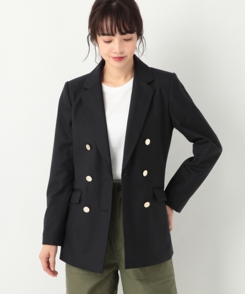 A part by(アパートバイ)の「WPブレザー 782947(テーラードジャケット・レディース・ネイビー・LARGE/MEDIUM)」の3枚目の写真