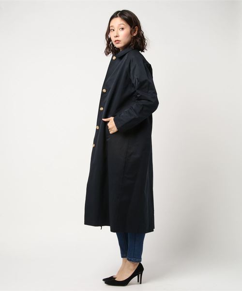 ottilie（オティーリエ）の「ステンカラーコート（ステンカラーコート・レディース・ベージュ/ネイビー・FREE）」の5枚目の写真