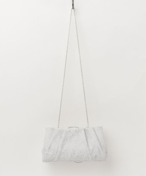 Cupid Heart（キューピッドハート）の「【Cupid Heart】結婚式バッグ レース×オーガンジーバッグ（クラッチバッグ・レディース・ブラック/ベージュ/シルバー系その他・MEDIUM）」の12枚目の写真