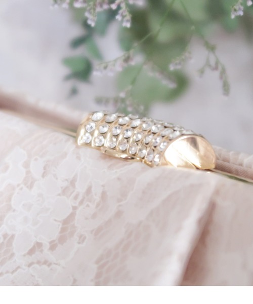 Cupid Heart（キューピッドハート）の「【Cupid Heart】結婚式バッグ レース×オーガンジーバッグ（クラッチバッグ・レディース・ブラック/ベージュ/シルバー系その他・MEDIUM）」の8枚目の写真