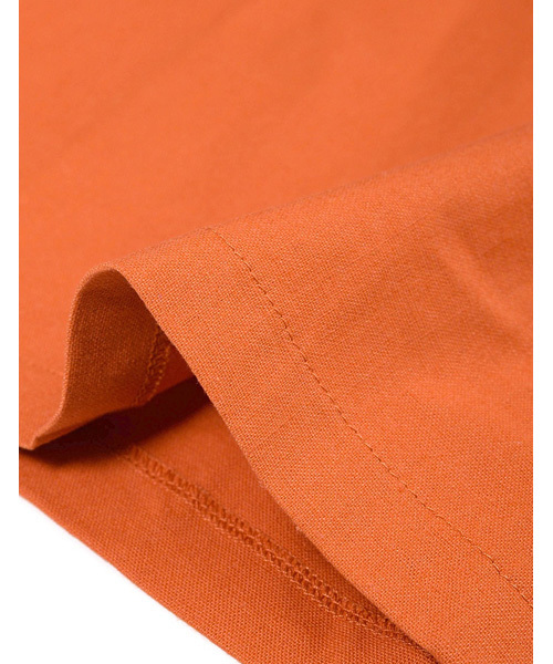 Re:EDIT（リエディ）の「麻混リネンタッチトレンチワンピース（ワンピース・レディース・オレンジ/ベージュ/マスタード/モカ/カーキ・LARGE/MEDIUM）」の12枚目の写真