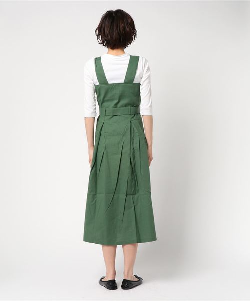 Re:EDIT（リエディ）の「麻混リネンタッチトレンチワンピース（ワンピース・レディース・オレンジ/ベージュ/マスタード/モカ/カーキ・LARGE/MEDIUM）」の6枚目の写真