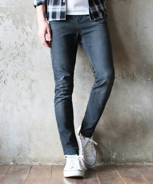 THE CASUAL（カジュアル）の「ストレッチスキニーデニムパンツ（デニムパンツ・メンズ・ブルー系その他2/ワンウォッシュ/ブルー系その他/ブラック系その他/ブラック/ライトグレー・L/M/S/XL）」の3枚目の写真