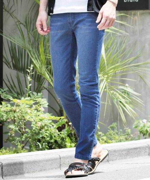 THE CASUAL（カジュアル）の「ストレッチスキニーデニムパンツ（デニムパンツ・メンズ・ブルー系その他2/ワンウォッシュ/ブルー系その他/ブラック系その他/ブラック/ライトグレー・L/M/S/XL）」の6枚目の写真