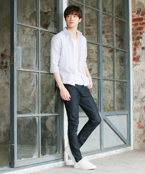 THE CASUAL（カジュアル）の「ストレッチスキニーデニムパンツ（デニムパンツ・メンズ・ブルー系その他2/ワンウォッシュ/ブルー系その他/ブラック系その他/ブラック/ライトグレー・L/M/S/XL）」の12枚目の写真