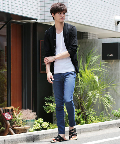 THE CASUAL（カジュアル）の「ストレッチスキニーデニムパンツ（デニムパンツ・メンズ・ブルー系その他2/ワンウォッシュ/ブルー系その他/ブラック系その他/ブラック/ライトグレー・L/M/S/XL）」の17枚目の写真