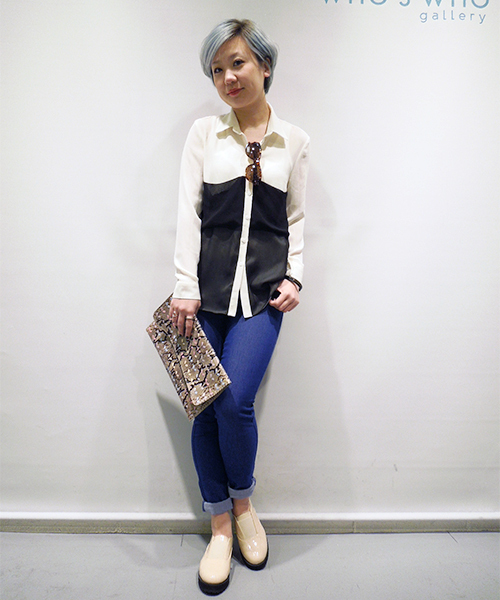 WHO'S WHO gallery（フーズフーギャラリー）の「【Lee】POPカラージェギンス（その他パンツ・レディース・ブラック/パープル/イエロー/ピンク/ブルー・X-SMALL/SMALL/MEDIUM）」の16枚目の写真