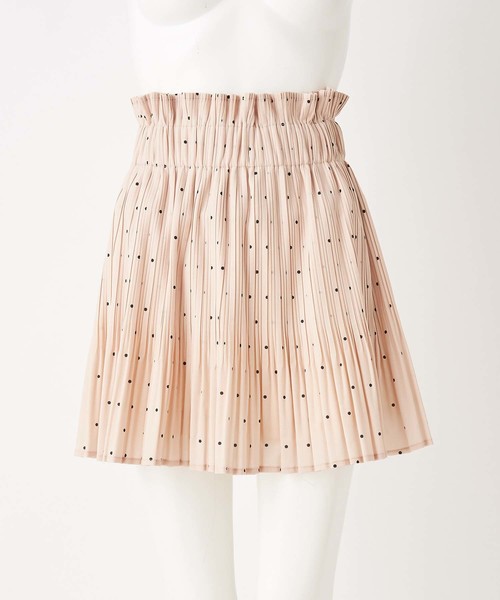 one after another NICE CLAUP(ワンアフターアナザーナイスクラップ)の「ドットのプリーツスカパン(スカート・レディース・ブラック/ベージュ/オフホワイト・FREE)」の9枚目の写真