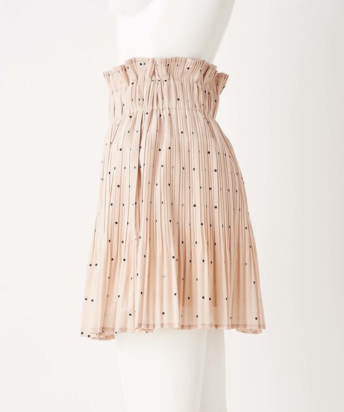 one after another NICE CLAUP(ワンアフターアナザーナイスクラップ)の「ドットのプリーツスカパン(スカート・レディース・ブラック/ベージュ/オフホワイト・FREE)」の10枚目の写真