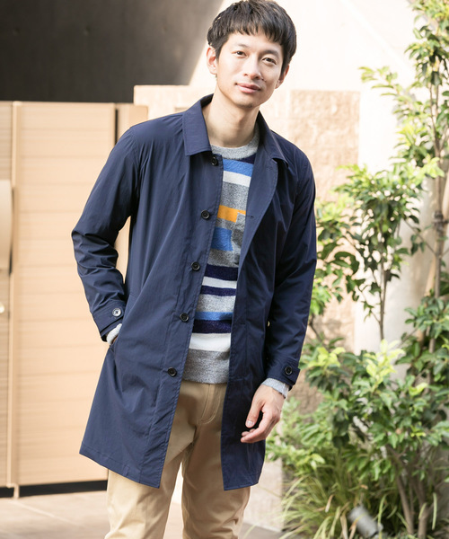 URBAN RESEARCH Sonny Label(アーバンリサーチサニーレーベル)の「マルチファンクションステンカラーコート(ステンカラーコート・メンズ・ベージュ/ネイビー/レッド/カーキ・MEDIUM/LARGE)」の4枚目の写真