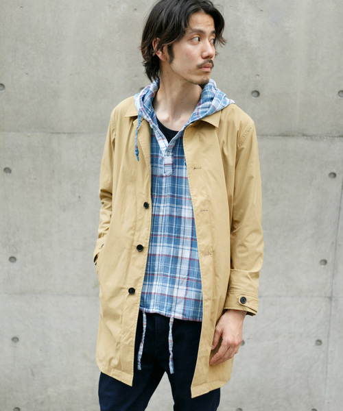 URBAN RESEARCH Sonny Label(アーバンリサーチサニーレーベル)の「マルチファンクションステンカラーコート(ステンカラーコート・メンズ・ベージュ/ネイビー/レッド/カーキ・MEDIUM/LARGE)」の11枚目の写真