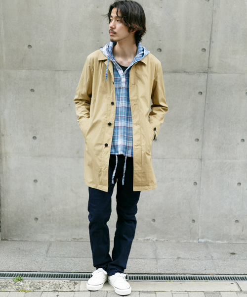 URBAN RESEARCH Sonny Label(アーバンリサーチサニーレーベル)の「マルチファンクションステンカラーコート(ステンカラーコート・メンズ・ベージュ/ネイビー/レッド/カーキ・MEDIUM/LARGE)」の12枚目の写真