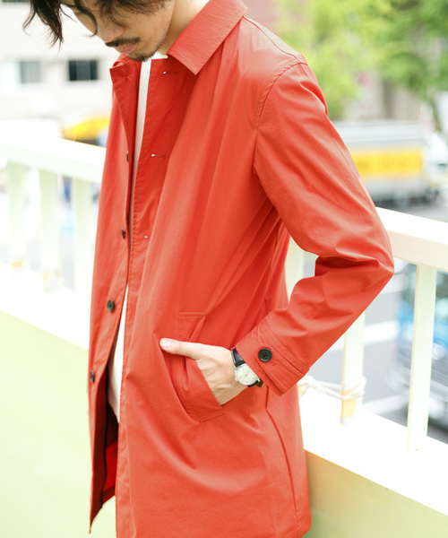 URBAN RESEARCH Sonny Label(アーバンリサーチサニーレーベル)の「マルチファンクションステンカラーコート(ステンカラーコート・メンズ・ベージュ/ネイビー/レッド/カーキ・MEDIUM/LARGE)」の14枚目の写真