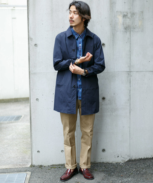 URBAN RESEARCH Sonny Label(アーバンリサーチサニーレーベル)の「マルチファンクションステンカラーコート(ステンカラーコート・メンズ・ベージュ/ネイビー/レッド/カーキ・MEDIUM/LARGE)」の19枚目の写真