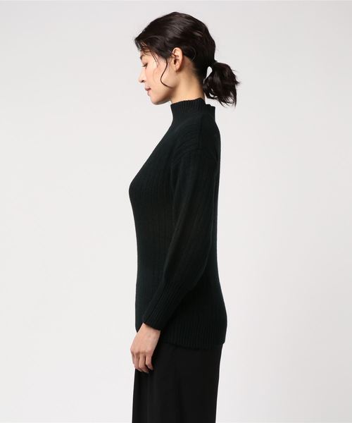 KOBE LETTUCE（コウベレタス）の「バルーンスリーブハイネックリブニットトップス＊レディース/セーター/モックネック[C3290]神戸レタス（ニット/セーター・レディース・チャコールグレー/ブラック/ベージュ/オフホワイト/マスタード/テラコッタ・FREE）」の7枚目の写真