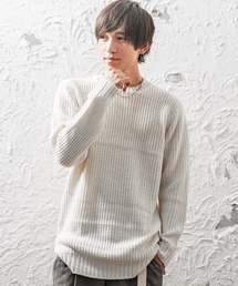 MinoriTY | サイドＺＩＰ畦編みロング丈モックネックニット(ニット/セーター)