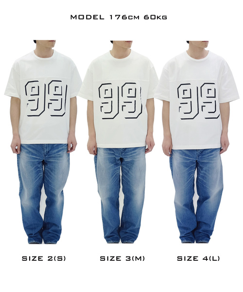 NUMBER (N)INE(ナンバーナイン)の「99_FOOTBALL T-SHIRT(Tシャツ/カットソー・メンズ・ホワイト/ブラック/ホワイト×ブラック・2/4/3)」の12枚目の写真