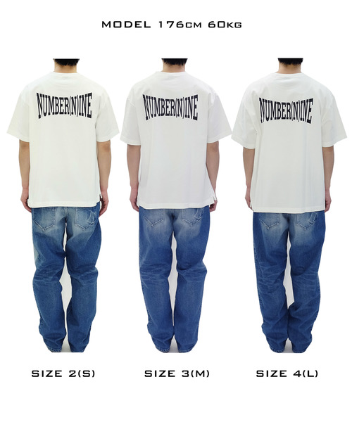 NUMBER (N)INE(ナンバーナイン)の「99_FOOTBALL T-SHIRT(Tシャツ/カットソー・メンズ・ホワイト/ブラック/ホワイト×ブラック・2/4/3)」の11枚目の写真