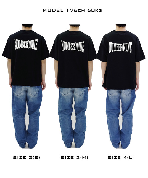 NUMBER (N)INE(ナンバーナイン)の「99_FOOTBALL T-SHIRT(Tシャツ/カットソー・メンズ・ホワイト/ブラック/ホワイト×ブラック・2/4/3)」の9枚目の写真