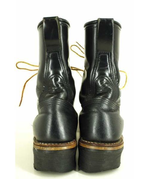 ブランド古着】2218 刺繍羽タグ スチールトゥ Logger Boots