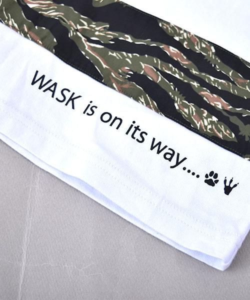 WASK/天竺切替柄ワイドTシャツ(140cm~160cm) WASK/天竺切替柄ワイドTシャツ(140cm~160cm)