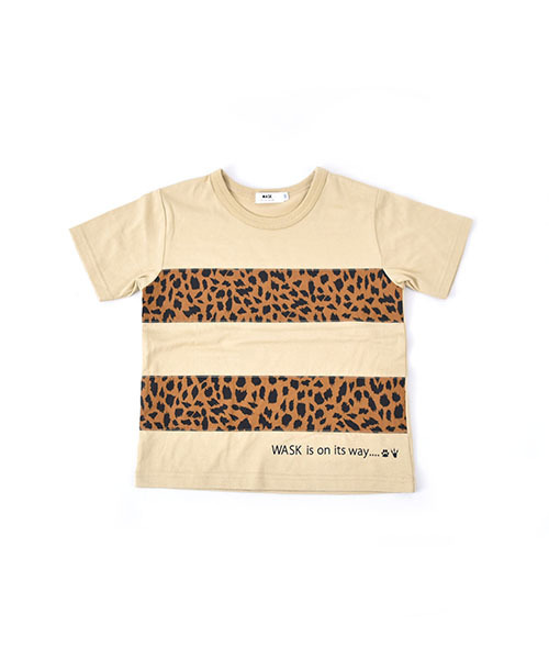 WASK/天竺切替柄ワイドTシャツ(140cm~160cm) WASK/天竺切替柄ワイドTシャツ(140cm~160cm)