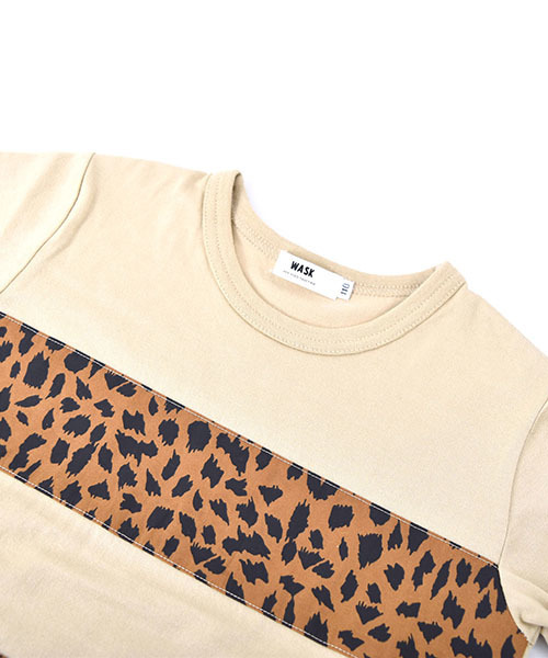 WASK/天竺切替柄ワイドTシャツ(140cm~160cm) WASK/天竺切替柄ワイドTシャツ(140cm~160cm)