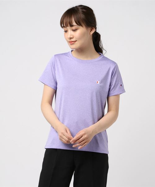 Champion（チャンピオン）の「チャンピオン C VAPOR T-SHIRT（Tシャツ/カットソー・レディース・ホワイト/ブラック/ネイビー/コーラル/ペールイエロー/ラベンダー/グリーン系その他・M/L）」の6枚目の写真