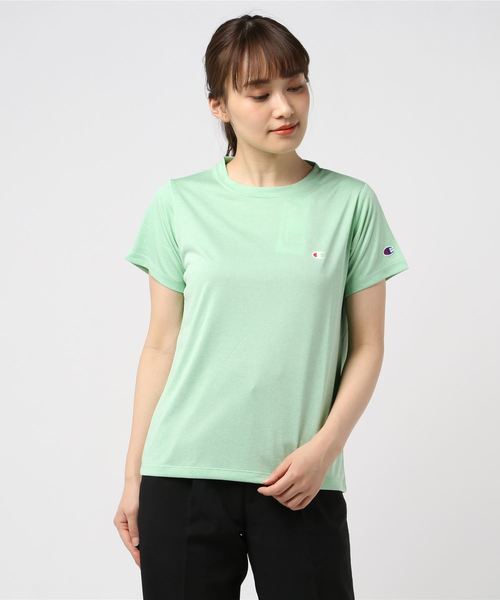 Champion（チャンピオン）の「チャンピオン C VAPOR T-SHIRT（Tシャツ/カットソー・レディース・ホワイト/ブラック/ネイビー/コーラル/ペールイエロー/ラベンダー/グリーン系その他・M/L）」の4枚目の写真