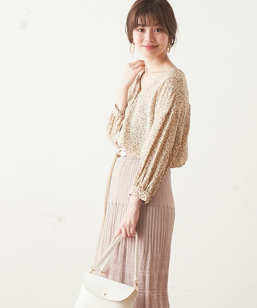 natural couture（ナチュラルクチュール）の「プチプラ金釦ブラウス（シャツ/ブラウス・レディース・ブラック/ベージュ/ネイビー/オフホワイト/サックスブルー/アイボリー/キャメル・FREE）」の14枚目の写真