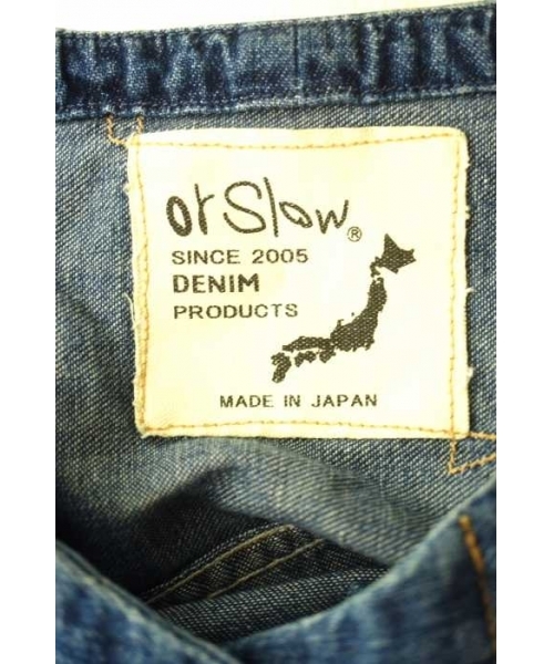 ブランド古着】1ST ノーカラーシャツジャケット（デニムジャケット