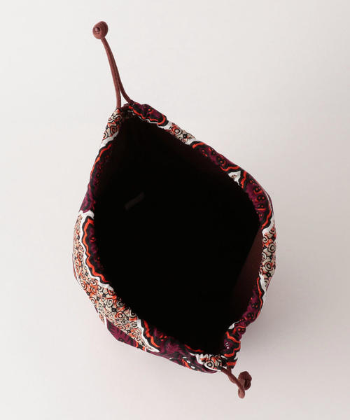 coen（コーエン）の「バティックプリントキンチャク（巾着）（ショルダーバッグ・レディース・レッド/ケリー・FREE）」の6枚目の写真