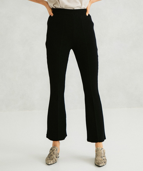 UNITED TOKYO（ユナイテッドトウキョウ）の「リブニットパンツ（その他パンツ・レディース・ブラック/ブラウン/グリーン・1/2）」の7枚目の写真