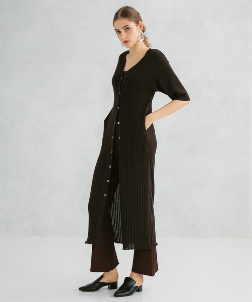 UNITED TOKYO（ユナイテッドトウキョウ）の「リブニットパンツ（その他パンツ・レディース・ブラック/ブラウン/グリーン・1/2）」の21枚目の写真