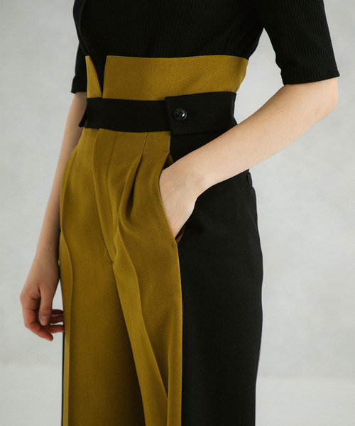 美品 UNITED TOKYO シャンブレー タフタボリュームパンツ アイボリー 20210615144203361_1000.jpg